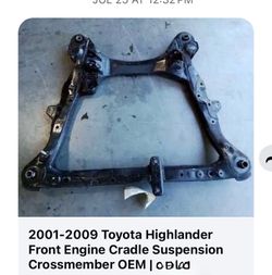 2001-2009 Toyota Highlander Front Suspension Crossmember OEM