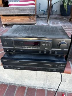 Denon receiver and cd player