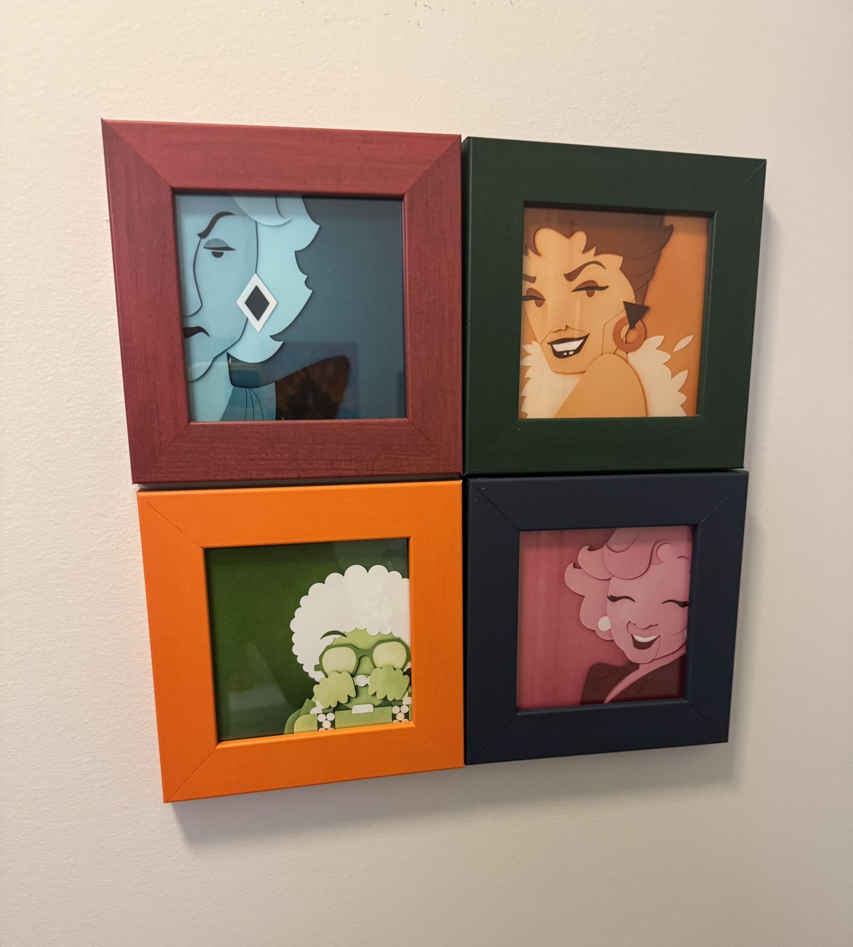 The Golden Girls 5x5 Small 4 Frame Set
