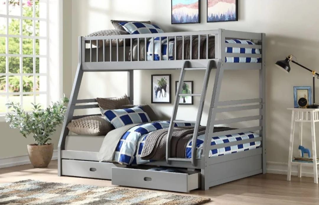 JasonGray Finish Twin/Full Bunk Bed
ACME$10 Down Payment And Financing Available