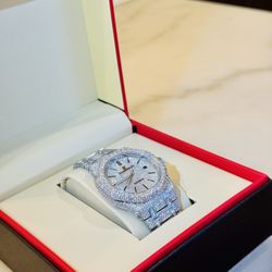 Iced Out  Watch – Fully Custom, Like New ✨