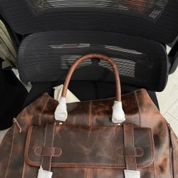 Leather Duffle Bag 
