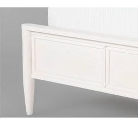 Living Spaces queen size paneled bed and nightstand