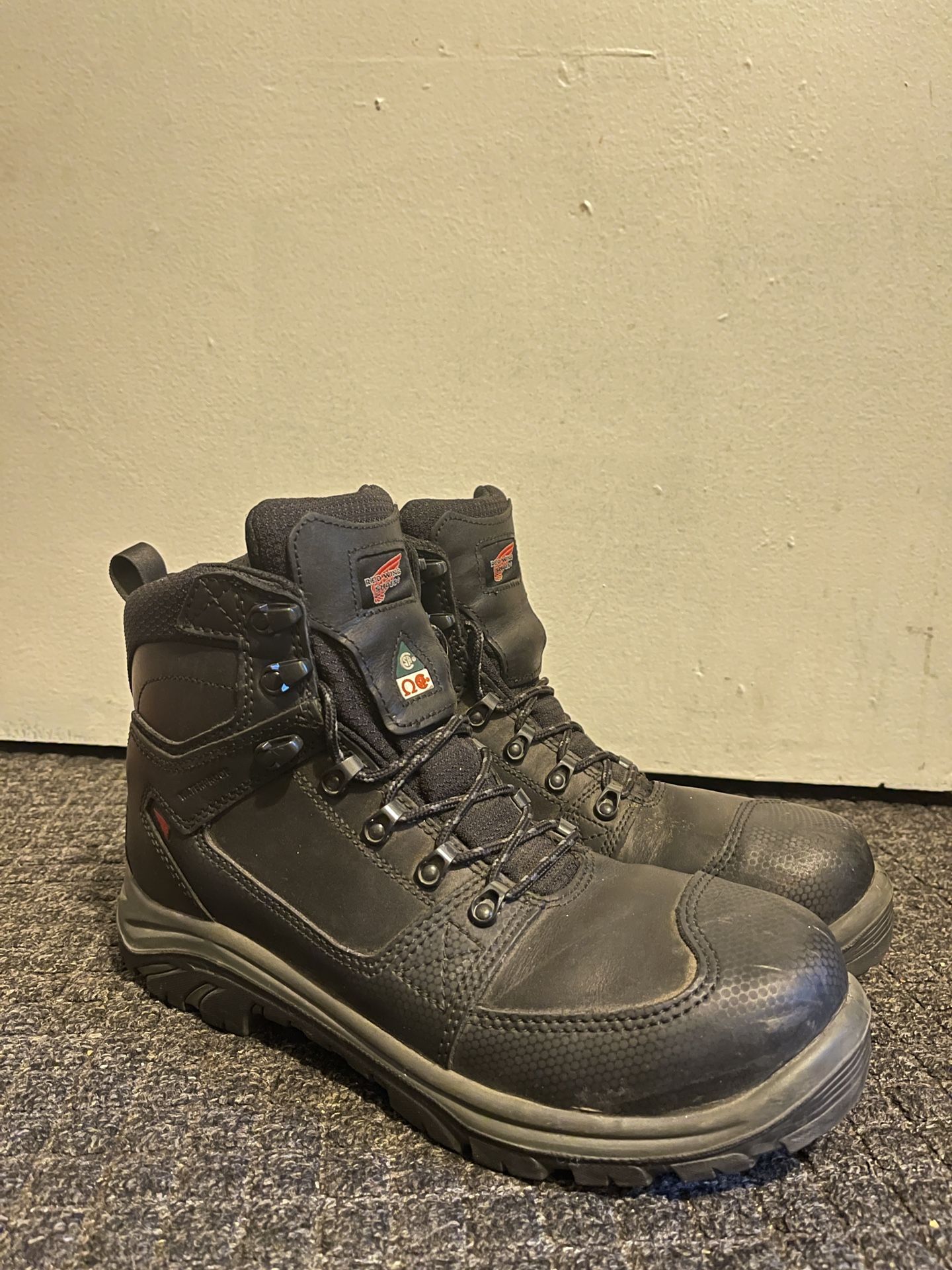 RED WING Tradesman 3532 Size 10 Safety Toe Waterproof Men Work Boot Reg $249 +Tx
