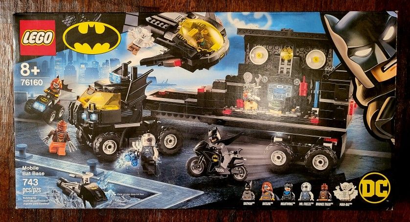 LEGO DC Mobile Bat Base 76160 Batman Building Toy, Gotham