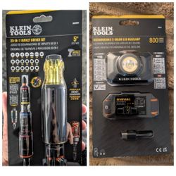 Klein Tools Rechargeable Head Map And 20 In One Impact Driver Screwdriver Set