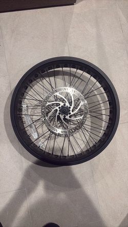 Super73 front rim and rotor never used