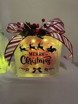 Christmas Glass Box