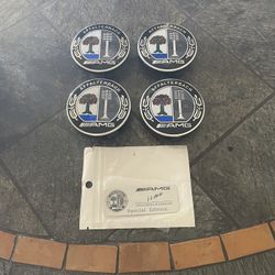 4 Affalterbach AMG Center Caps with Badge