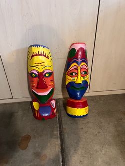 Pair of Tiki Masks