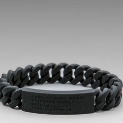 Marc By Marc Jacobs Bracelet (Black Rubber)