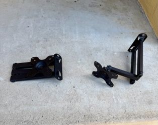 Black Monitor Wall Mount Brackets – Set of 2