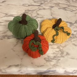 Hand Made Crochet Pumpkin 