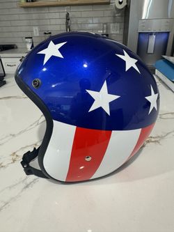 Captain America Patriotic Motorcycle Helmet