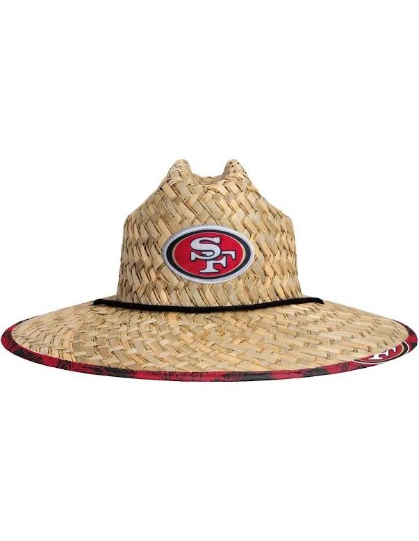 San Francisco 49ers Floral Straw Hat