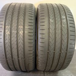 V480  285 40 20 108W  Continental  EcoContact 6Q  2 Used Tires 60% Life 
