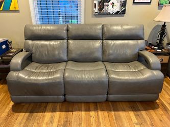 Dovestone Leather Power Reclining Sofa