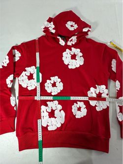 Red Denim Tear Hoodie Size Small