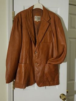 Men's leather jacket size 42L