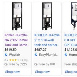 Kohler Wall Mount Toilet Set