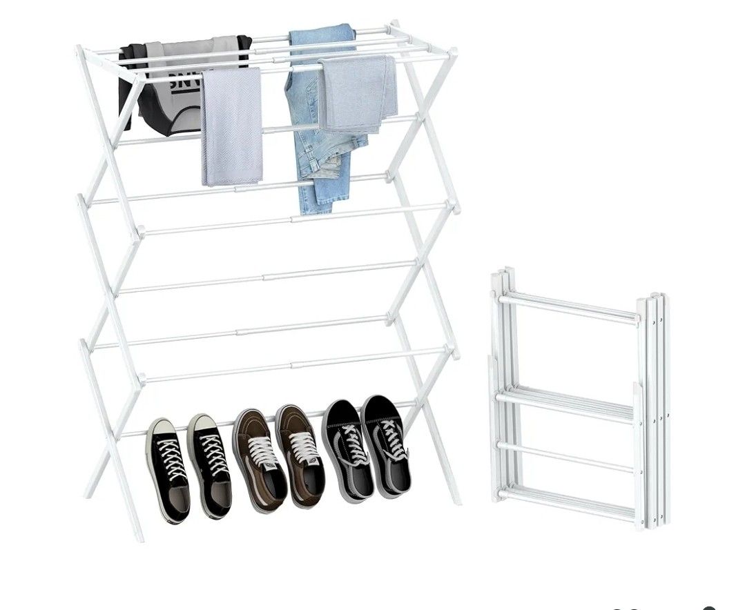 💥 New (Enhanced Clothes Drying Rack | Foldable Drying Rack Clothing for Laundry | Collapsible Portable Dryers for Laundry | reseda Ca