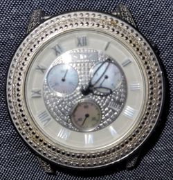 TECHNO DIEZEL MEN's SILVER STAINLESS STEEL WATCH WITH NO BAND