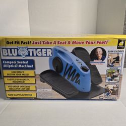 BluTiger Seated Elliptical Machine Burn Calories While Working New