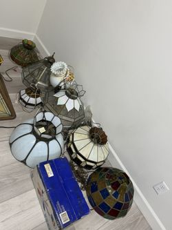 Lot Of 9 Light Fixtures (Rare  Vintage) GORGEOUS 