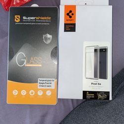 Google Pixel 6a Case And 3 Screen Protectors