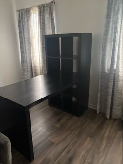 Black desk , IKEA brand