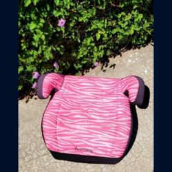 Harmony Pink Zebra Booster Carseat..Great Condition