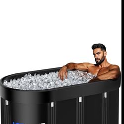 Upgraded 129 Gallon XL Large Oval Ice Bath Tub 