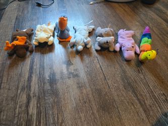 7 TY Tiny Beannie Babies