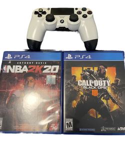 PS4 Controller With 2 Games
