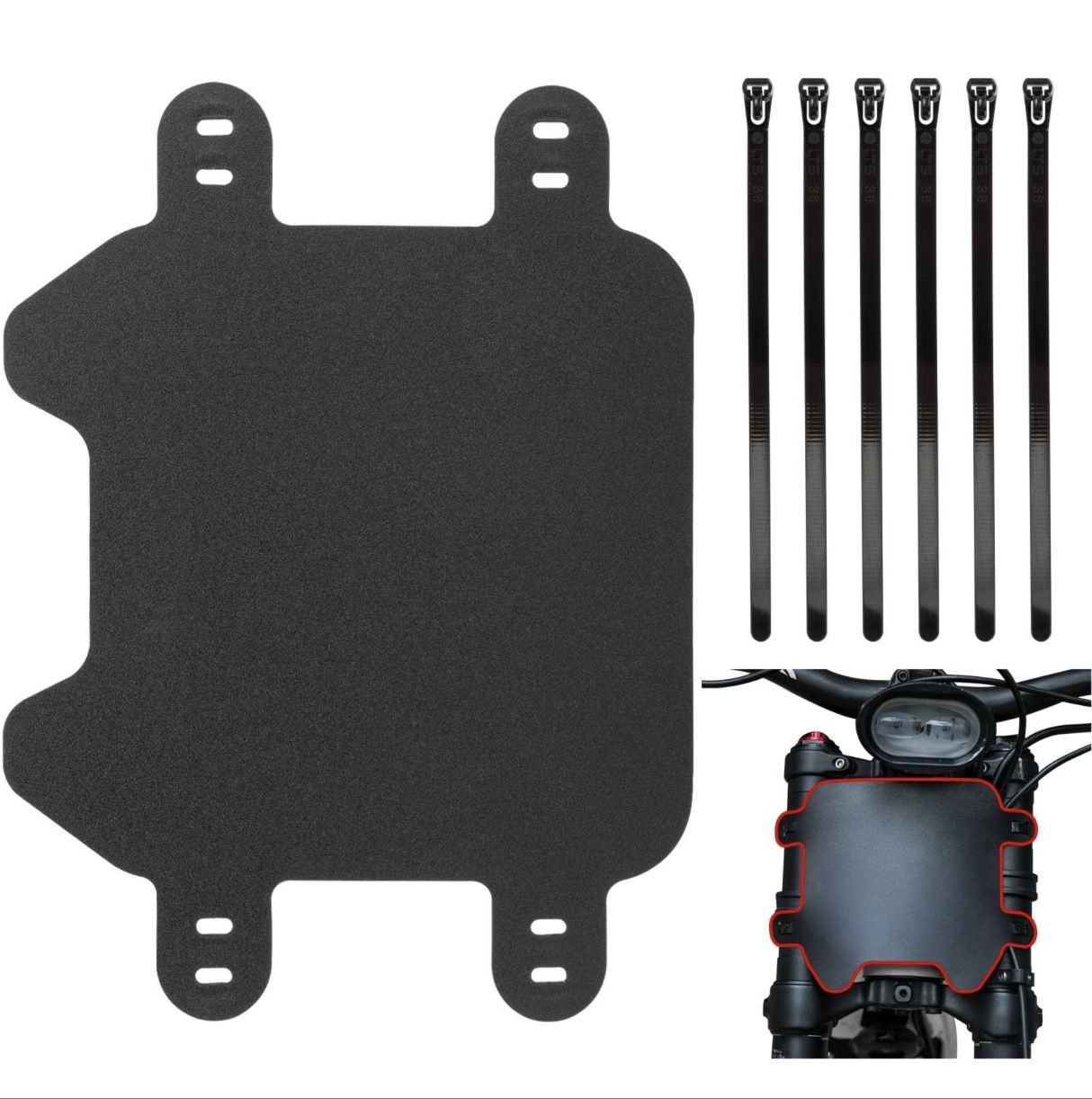 Dirt Bike Plastic Number Plate