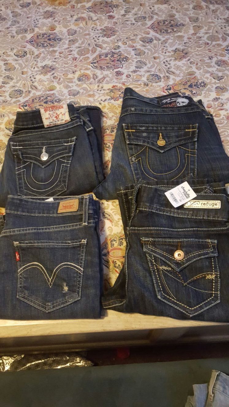 True Religion Jeans Authentic, Levi's Authentic, New with tags Refuge Jeans