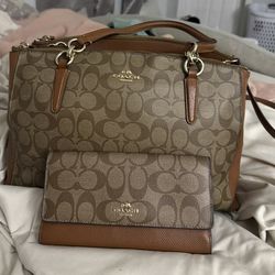 Coach bag and wallet ( bolsa Coach y cartera)