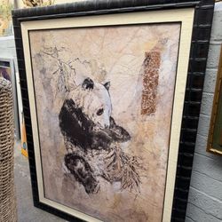 Beautiful Large Panda Wall Art 56 X 44