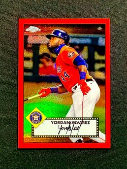 YORDAN ALVAREZ 2021 Topps 1952 Redux Red Refractor /70 SP
