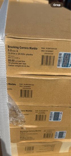 Decorators Collection Brooking Carrera Marble 20 MIL x 12 in. W x 24 in. L Waterproof Click Lock Luxury Vinyl Tile Flooring 20.02 sq. ft./Case( 68 box