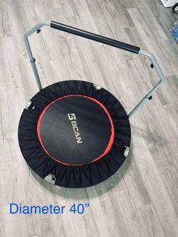 40” trampoline + walking pad w remote control