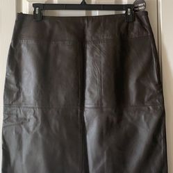 Genuine Leather Skirt