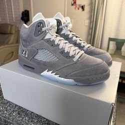 Jordan 5 wolf grey Mens Size 10.5