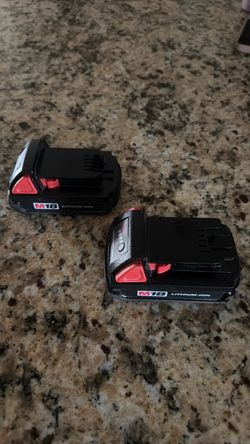 Milwaukee M18 batteries used
