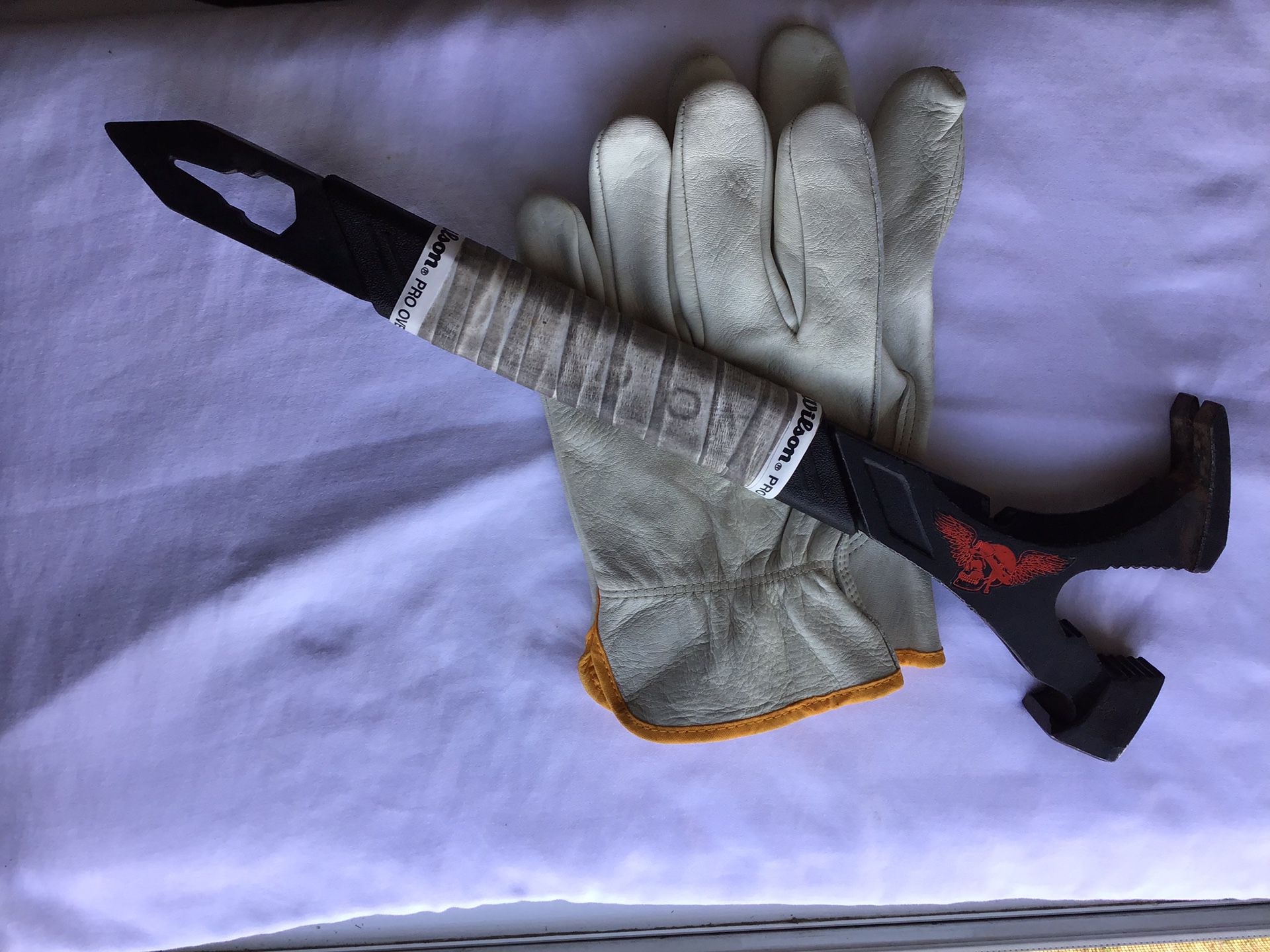 Professional destroyer hammer& new leather gloves