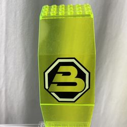 LEGO Trans-Neon Green 2408p01 Panel 10 x 6 x 11 with Blacktron II Logo Pattern (Rare Collectors Item!)