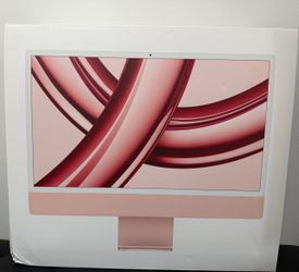 2023 Apple iMac (MQRU3LL/A) 24" M3 8GB RAM 512GB Pink Excellent Condition.