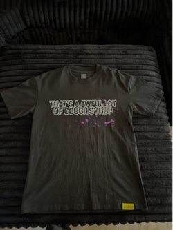 Alocs (awful lotta cough syrup) shirt , size small ,black