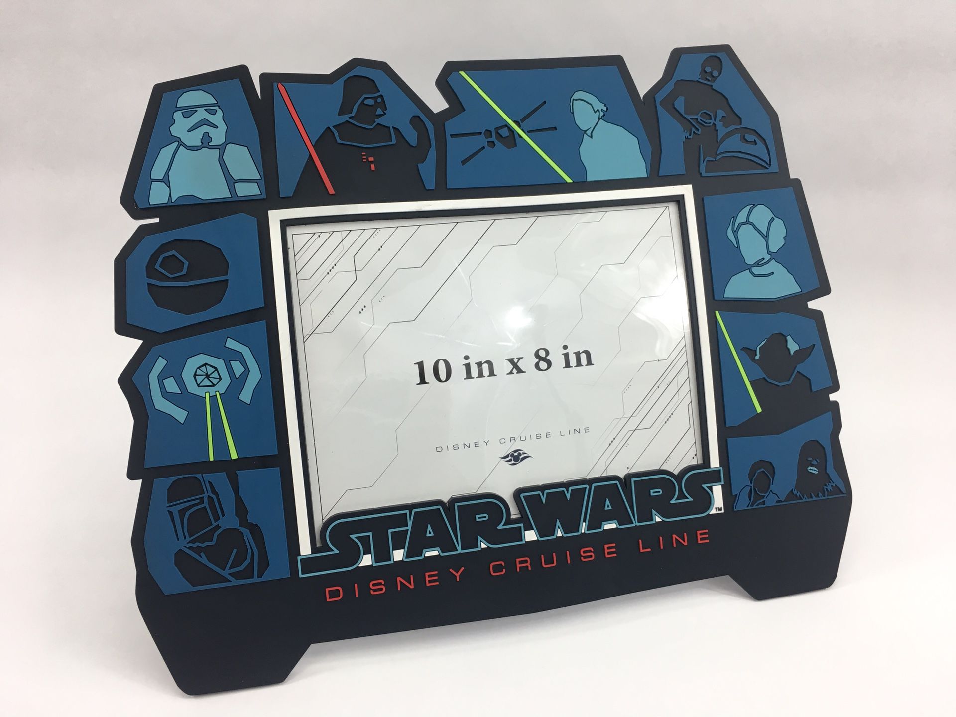 Large Star Wars Disney Cruise Line 8” X 10” Tabletop Photo Frame