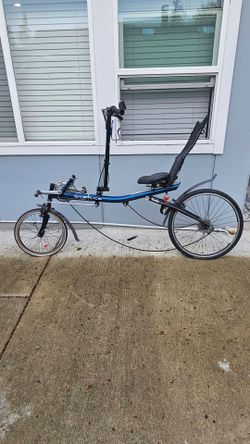 Recumbent Bicycle Blue Frame